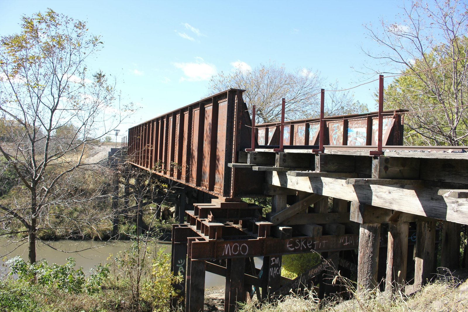 Looking south